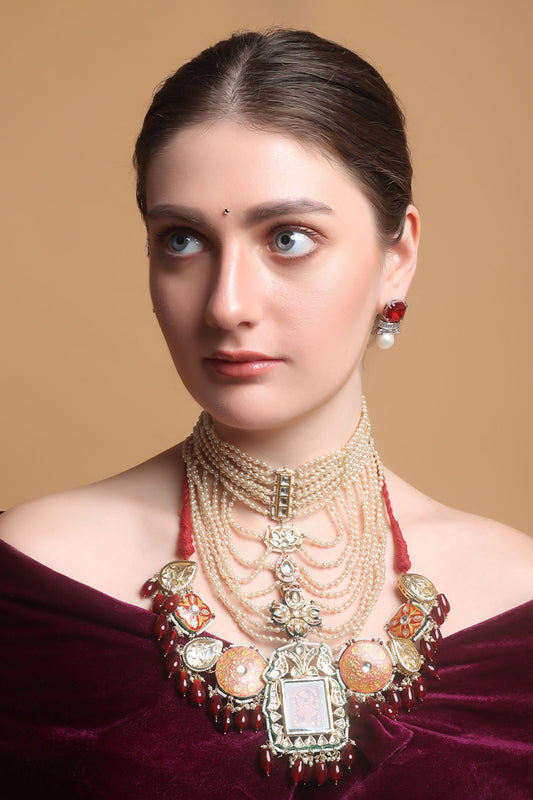 Twilight Blush Haar Pendent Necklace 