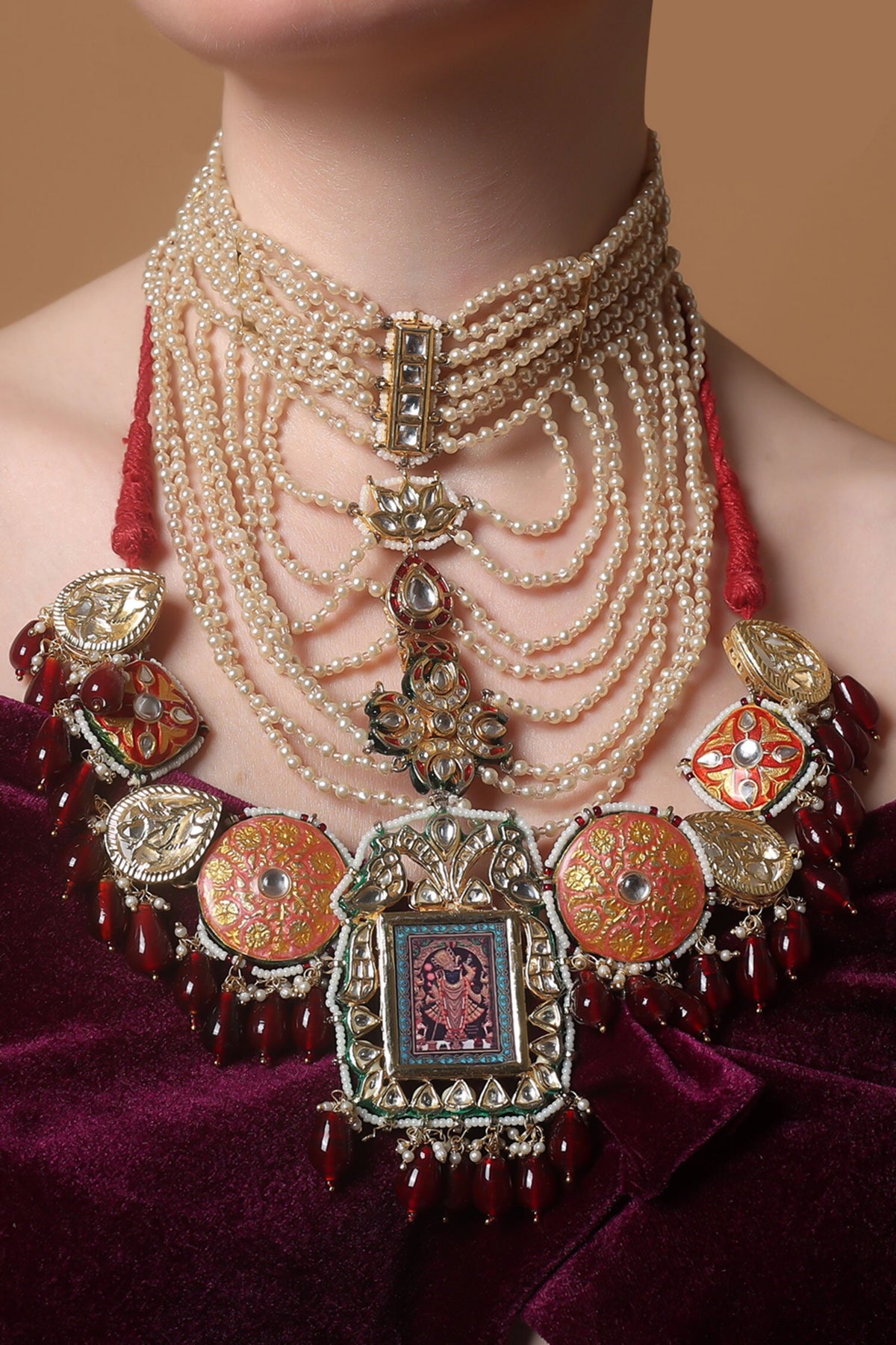 Twilight Blush Haar Pendent Necklace 
