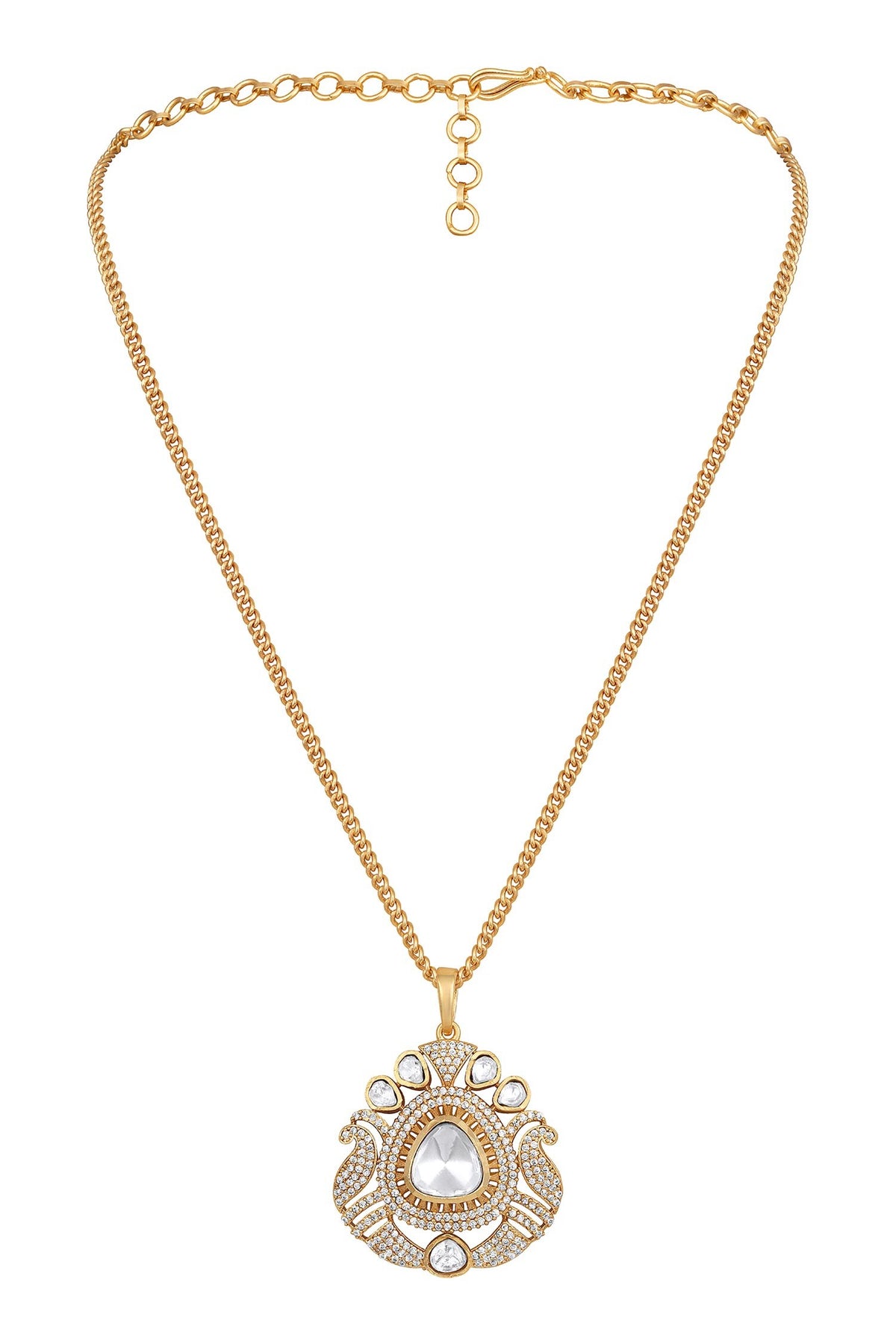 Gold Plated Designer Necklace & Earring Set 