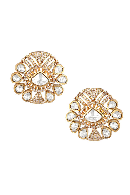 Gold Plated Designer Necklace & Earring Set 