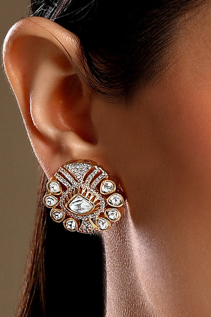 Gold Plated Designer Necklace & Earring Set 