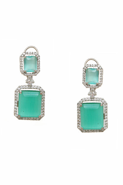 Doublet Green Earrings 
