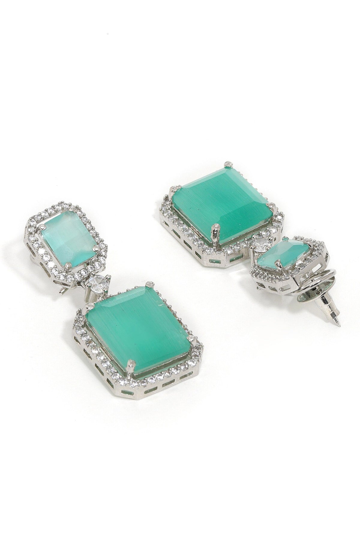 Doublet Green Earrings 