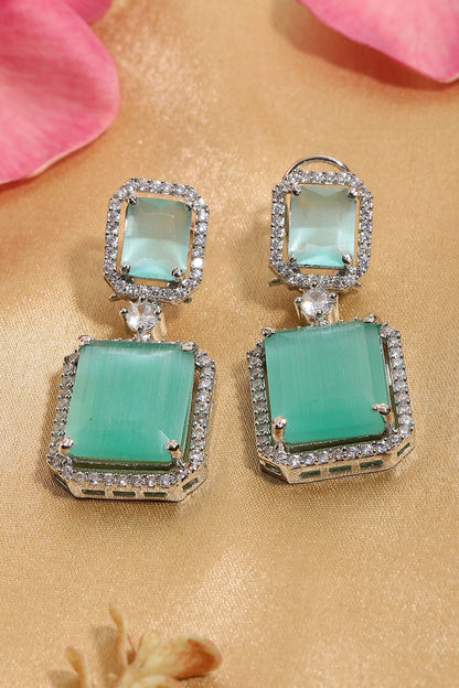 Doublet Green Earrings 
