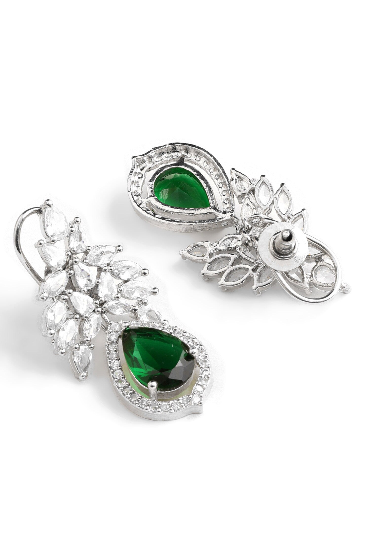 Emerald & Diamond Designer Earrings 