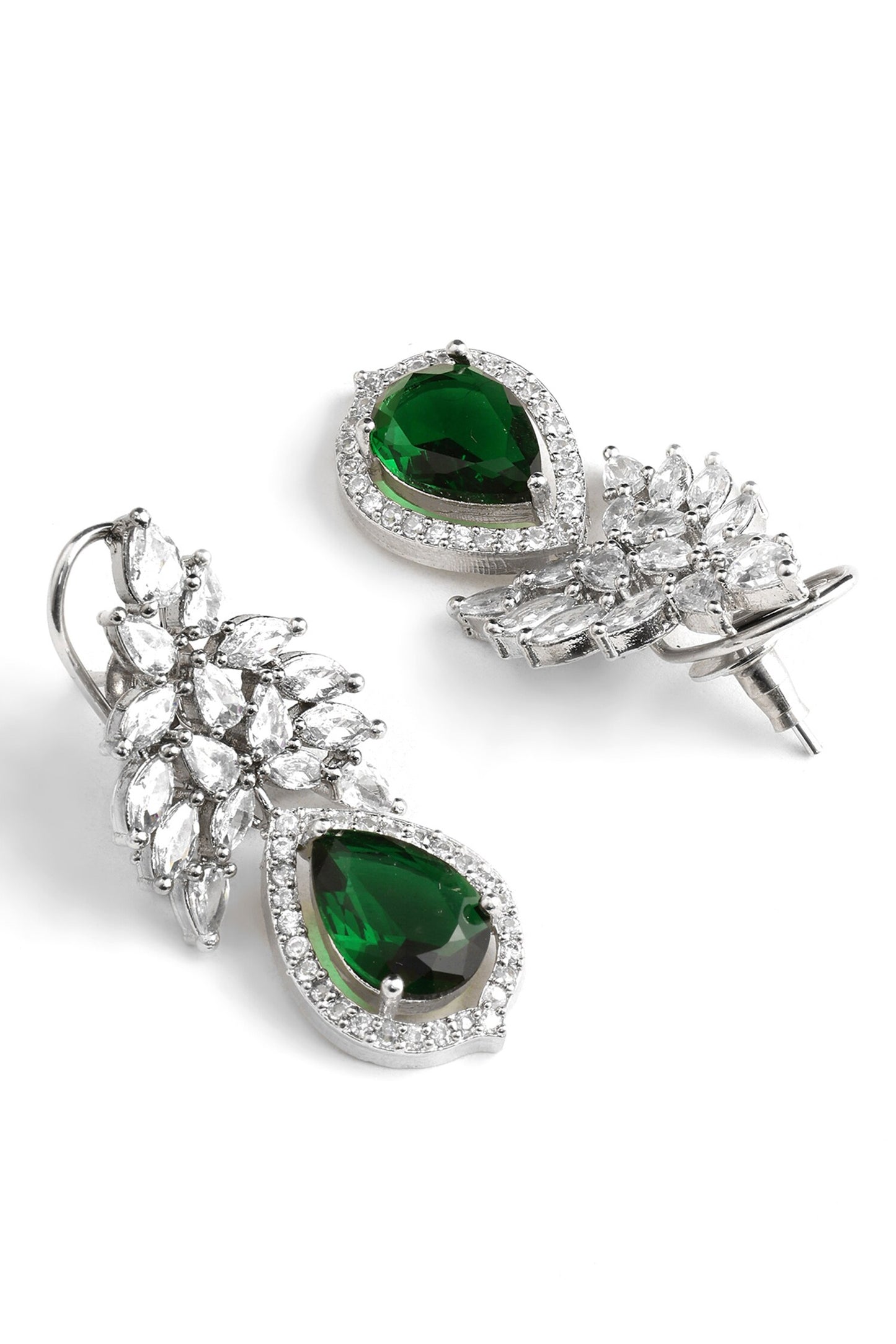 Emerald & Diamond Designer Earrings 