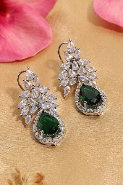 Emerald & Diamond Designer Earrings 