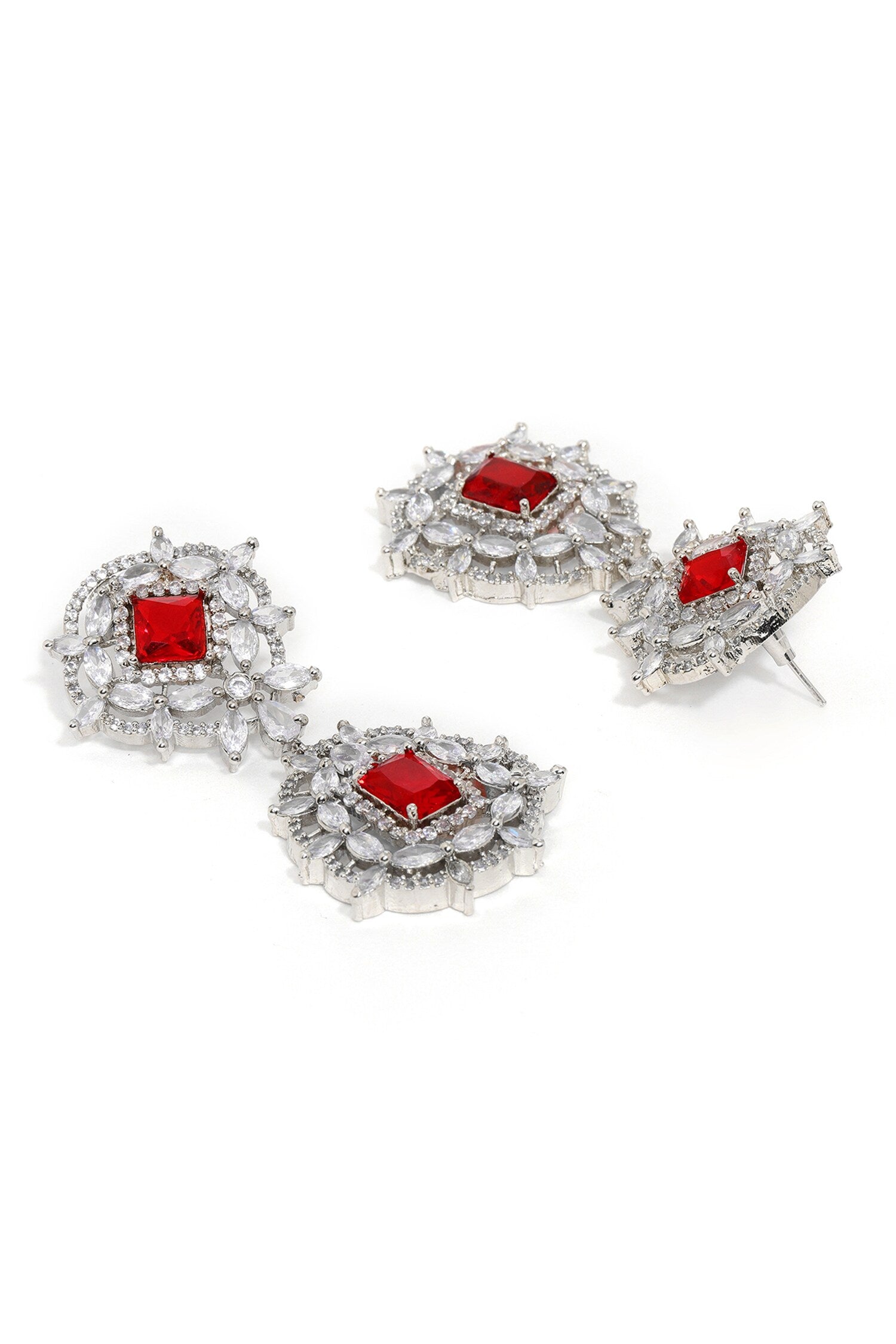 Doublet & Ruby Earrings 