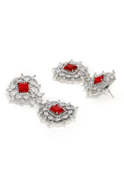 Doublet & Ruby Earrings 