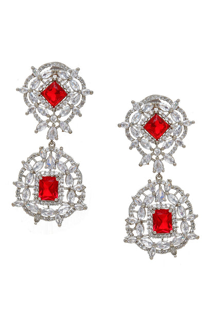 Doublet & Ruby Earrings 