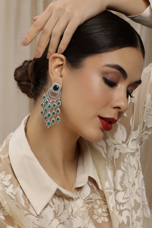 Long Chandelier Earrings 