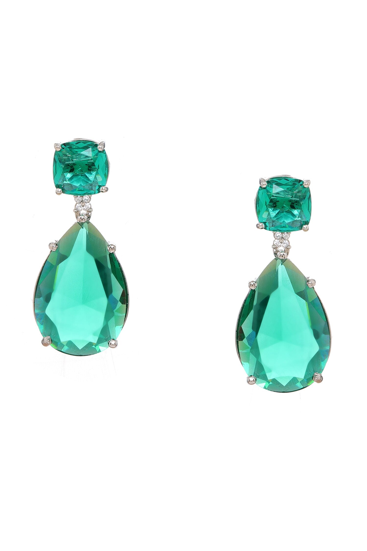 Green Doublet Earrings 
