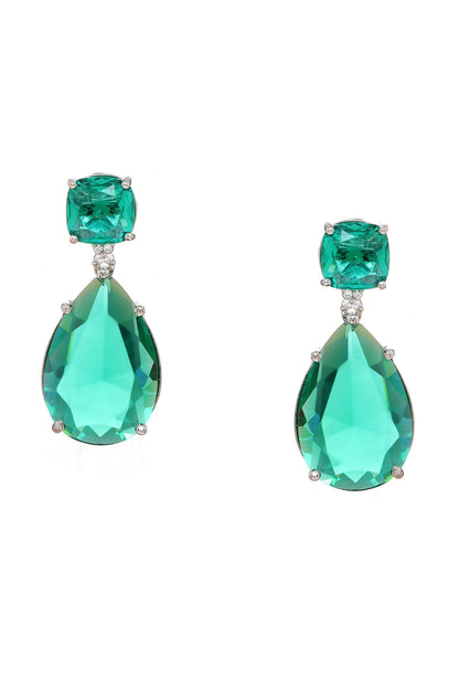 Green Doublet Earrings 