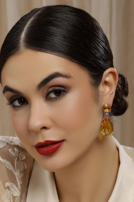 Yellow Doublet Earrings 