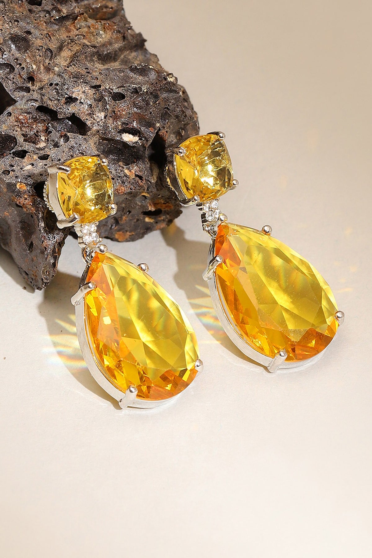 Yellow Doublet Earrings 