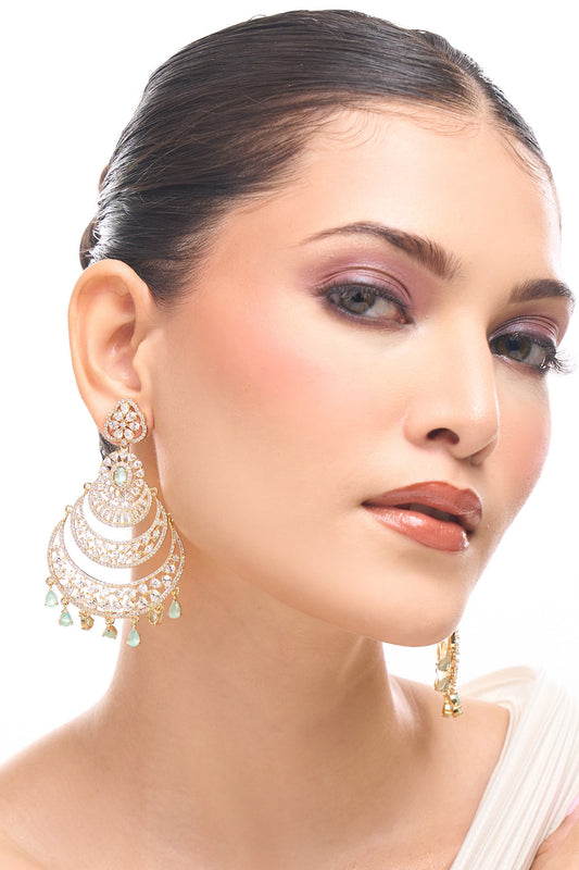 Aqua American Diamond Earrings 