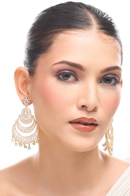 Aqua American Diamond Earrings 