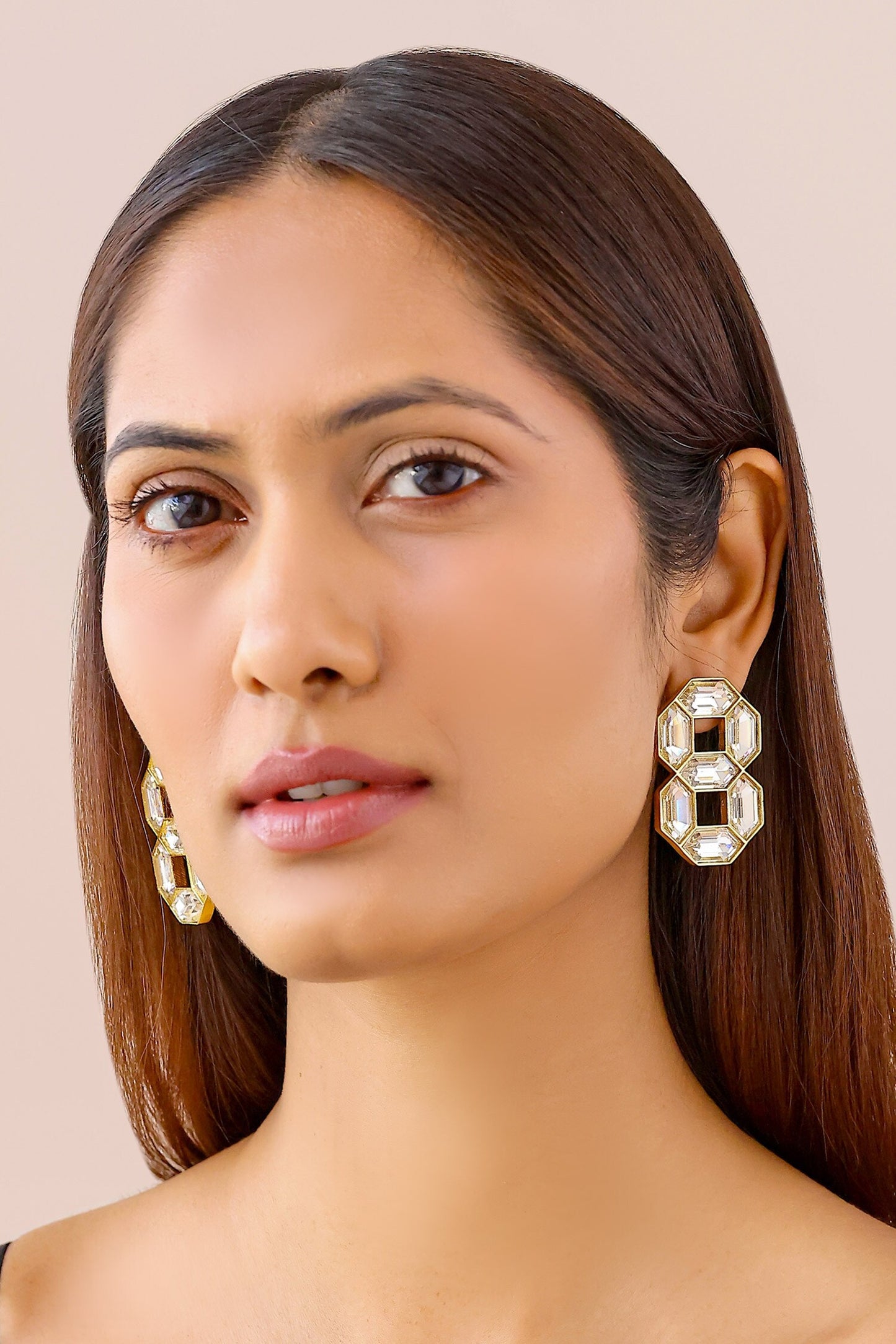 Cavana Double Studs with Swarovski Crystals 