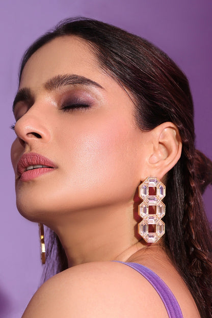 Cavana Statement Studs with Swarovski Crystals 