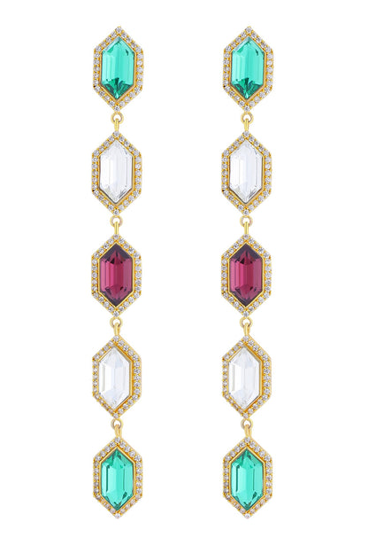 Cavi Danglers with Multihued Crystals 