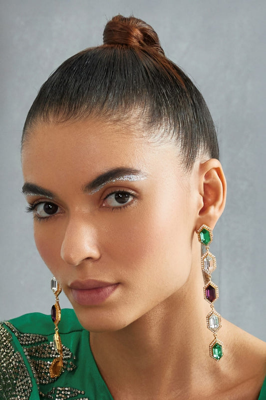 Cavi Danglers with Multihued Crystals 
