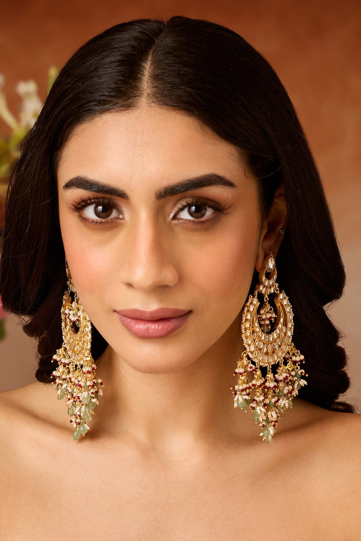 Kundan Chandbali Earrings 