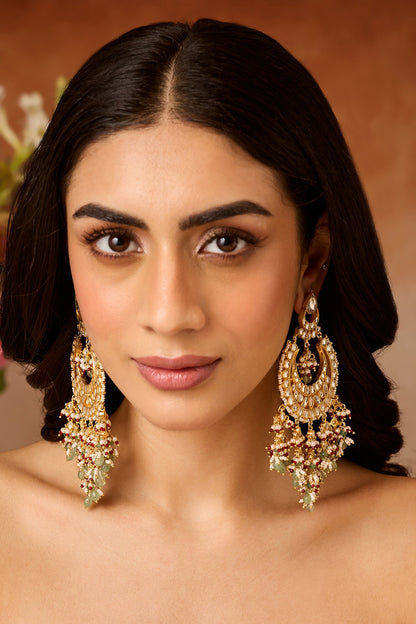 Kundan Chandbali Earrings 