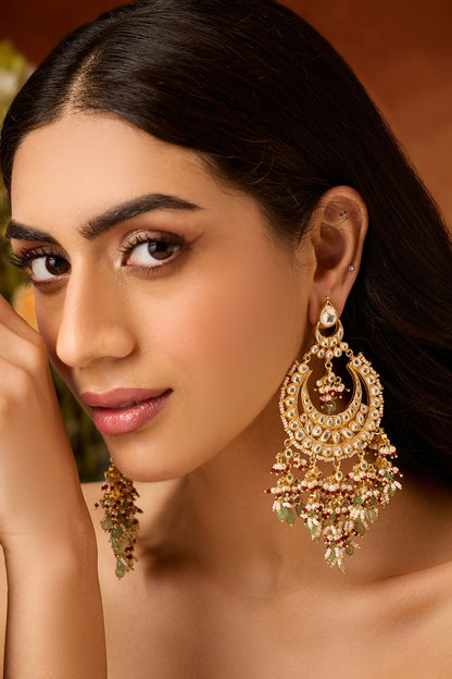 Kundan Chandbali Earrings 