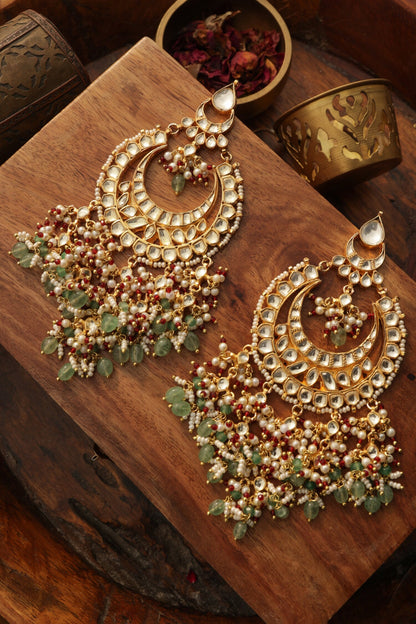 Kundan Chandbali Earrings 