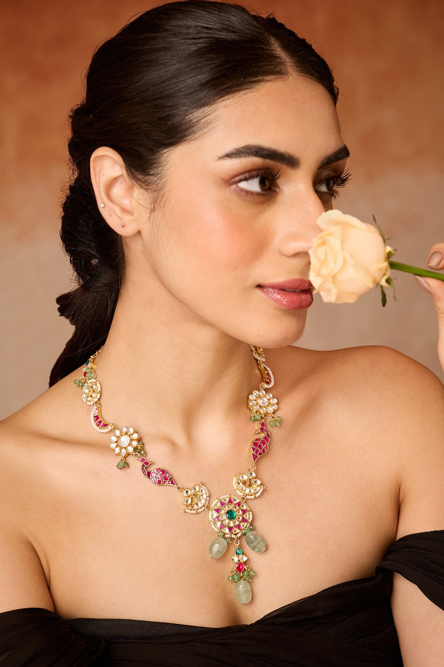 Multicolored Kundan Necklace 