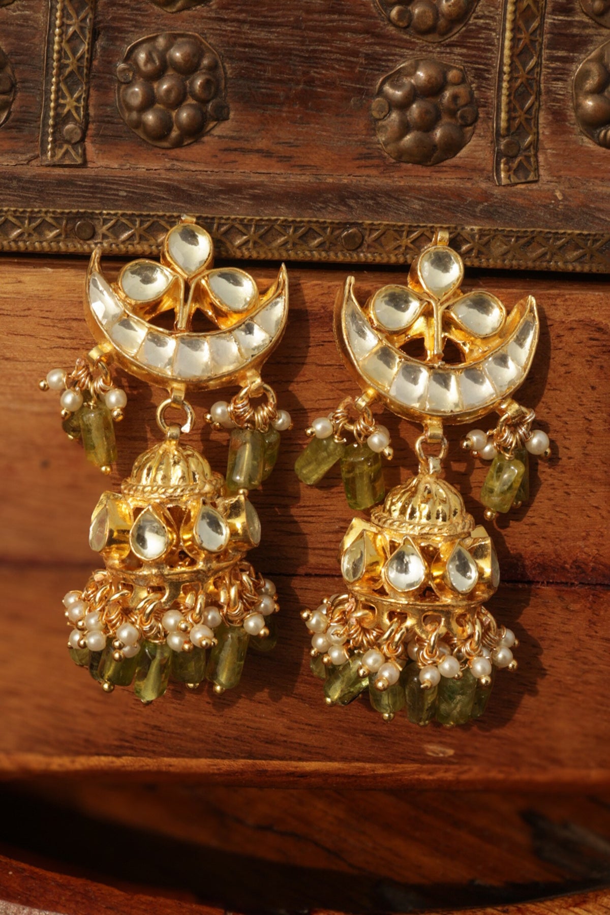 Kundan Jhumka Earrings 