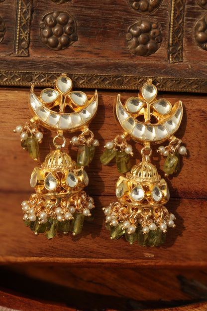 Kundan Jhumka Earrings 