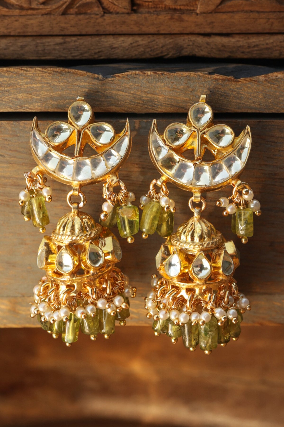 Kundan Jhumka Earrings 