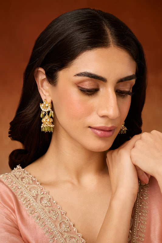 Kundan Jhumka Earrings 