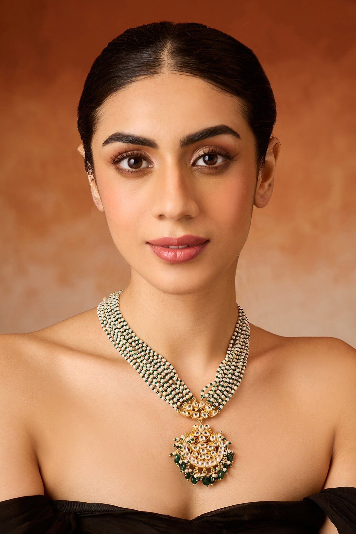 Green Kundan Necklace 