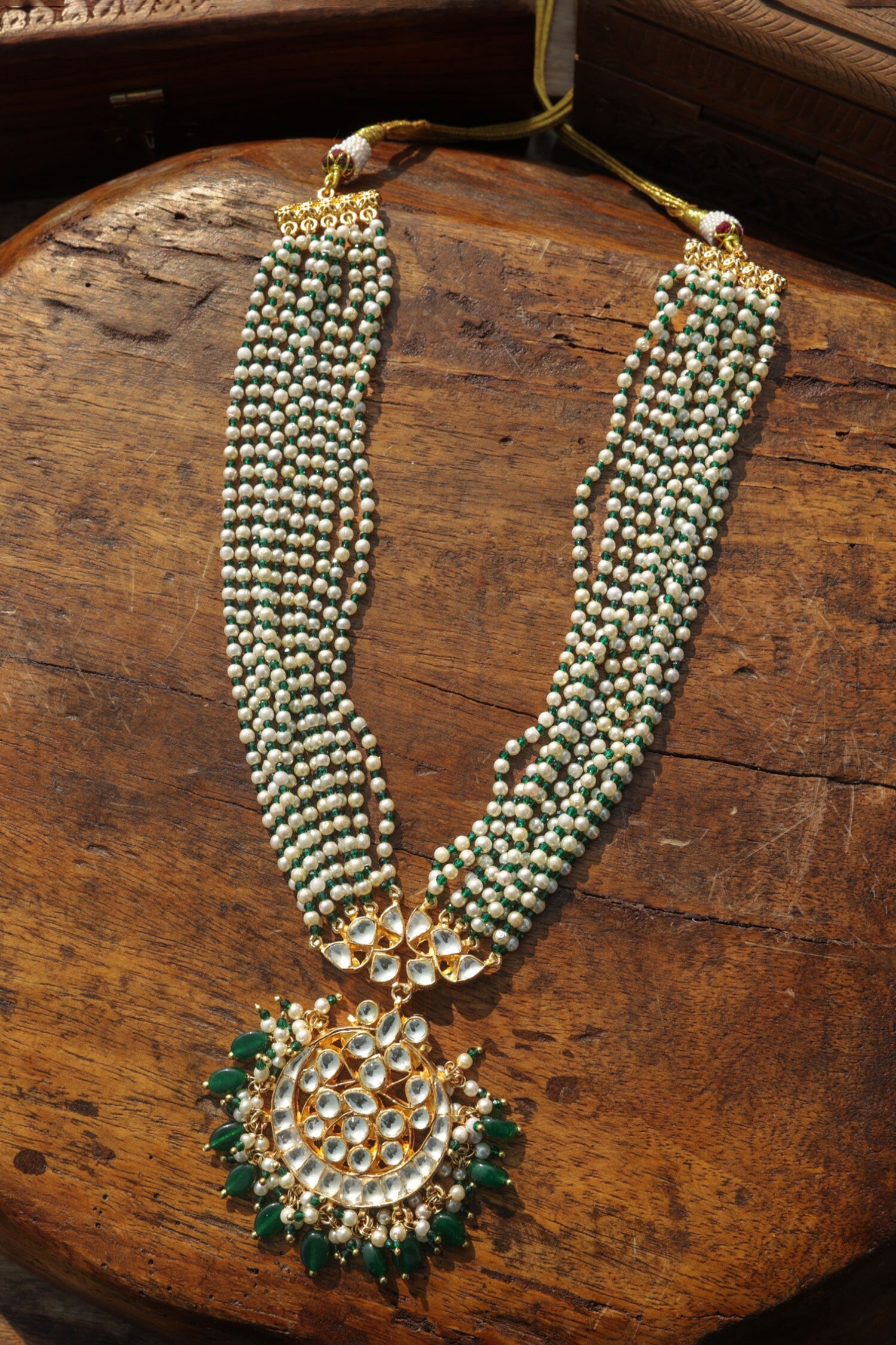 Green Kundan Necklace 
