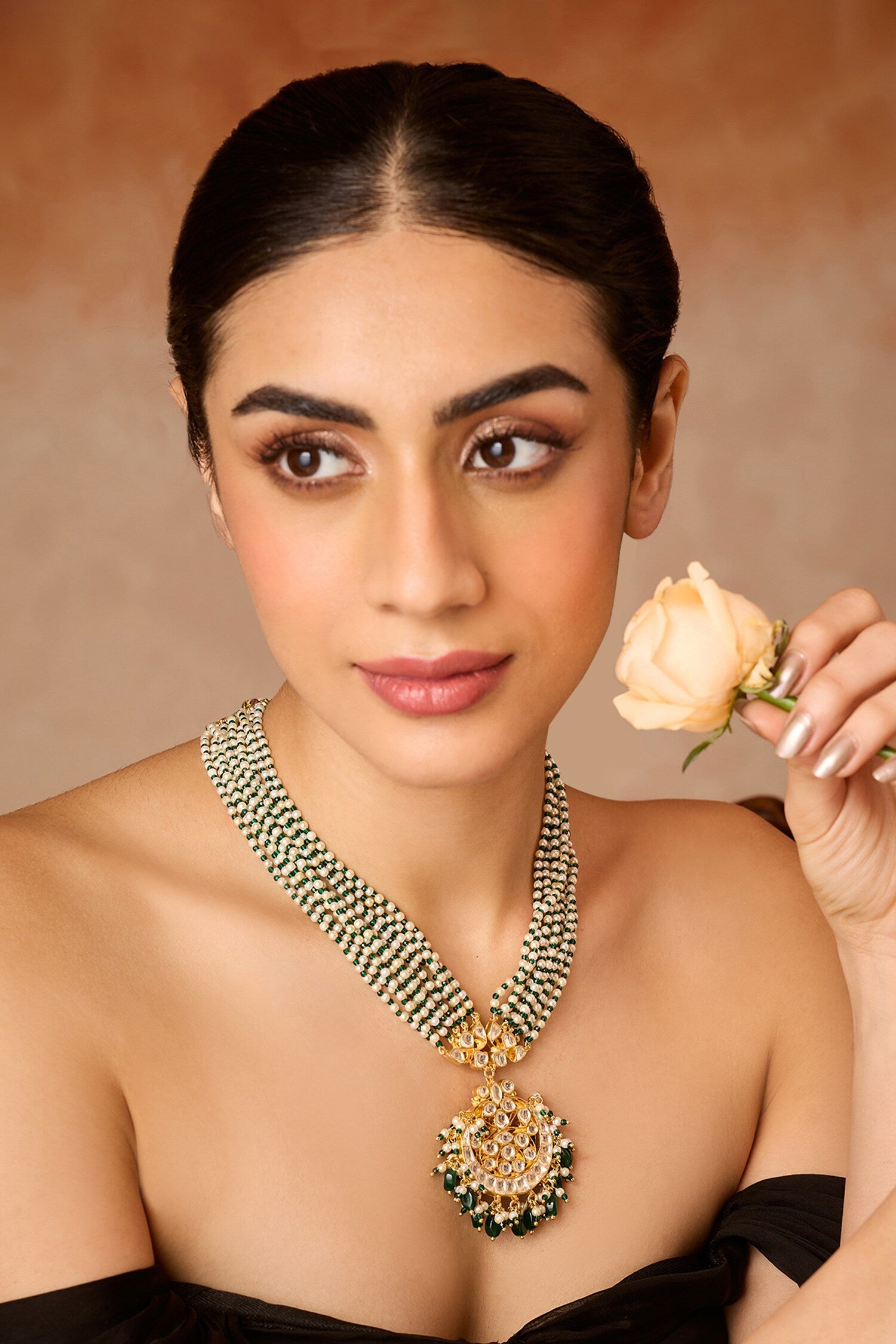 Green Kundan Necklace 