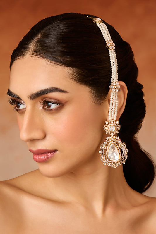 Polki & Pearl Statement Earrings 