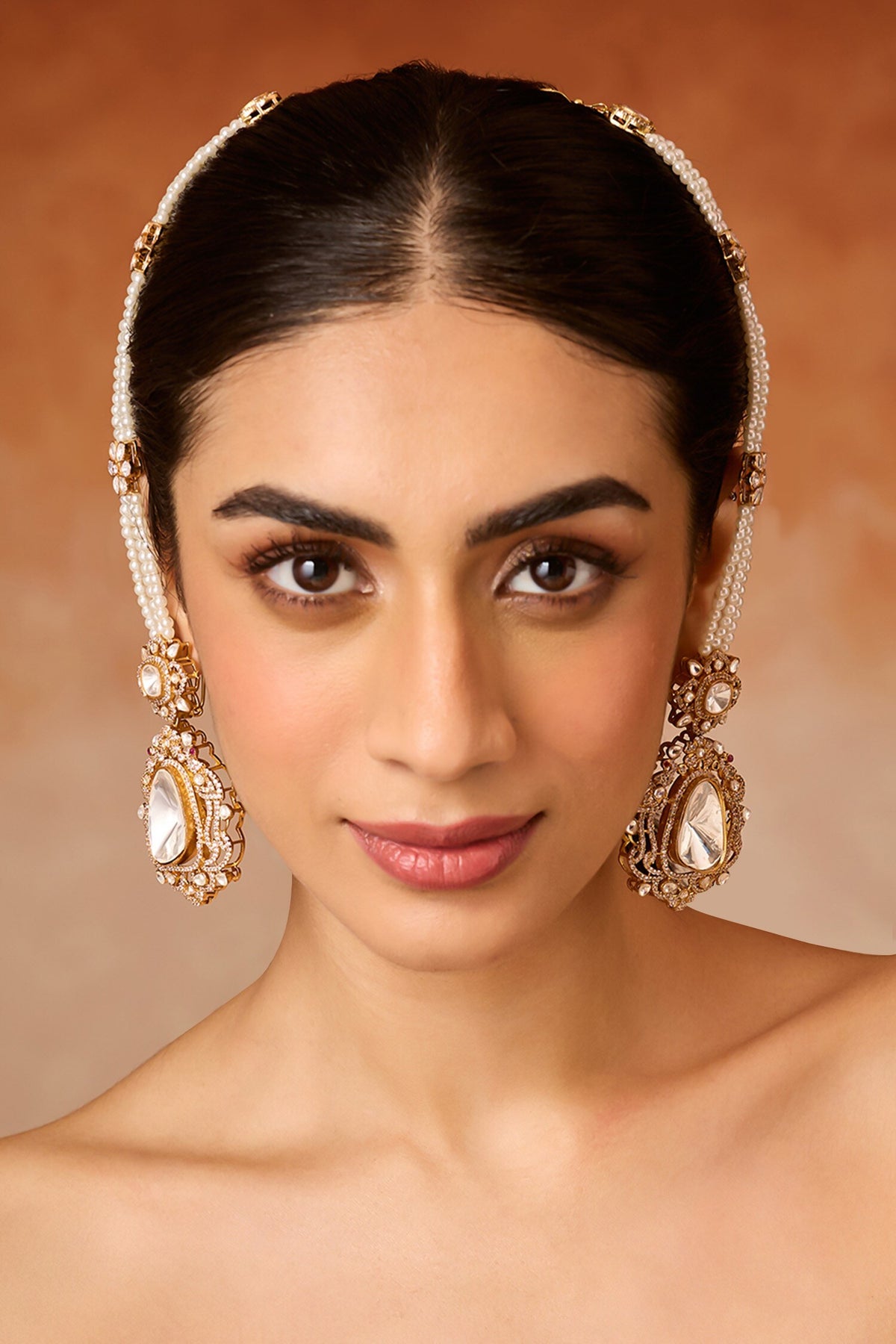 Polki & Pearl Statement Earrings 