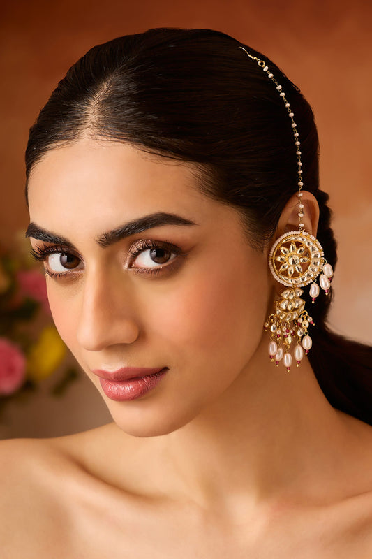 Kundan Pearl Designer Earrings 