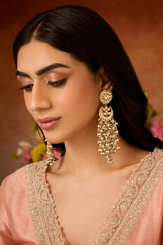 Kundan & Pearl Designer Earrings 