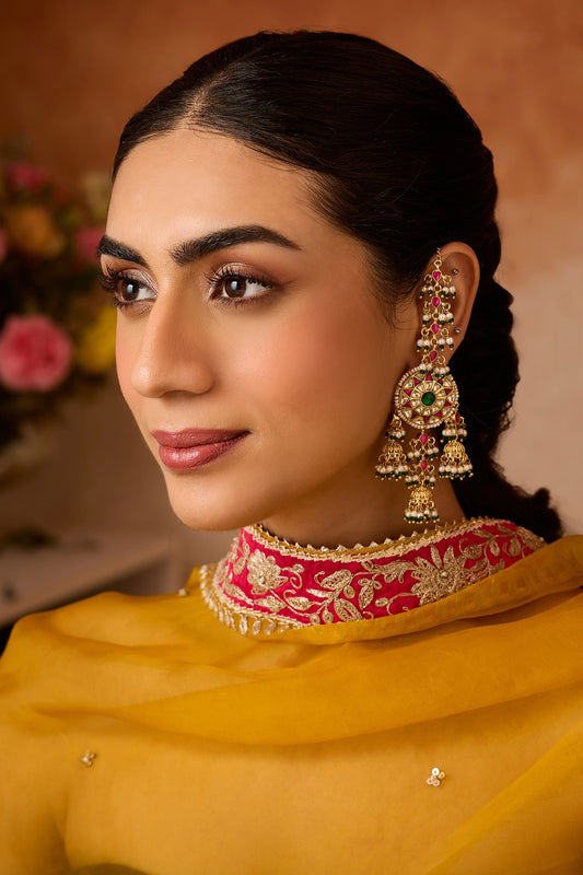 Kundan Jhumka Earrings 