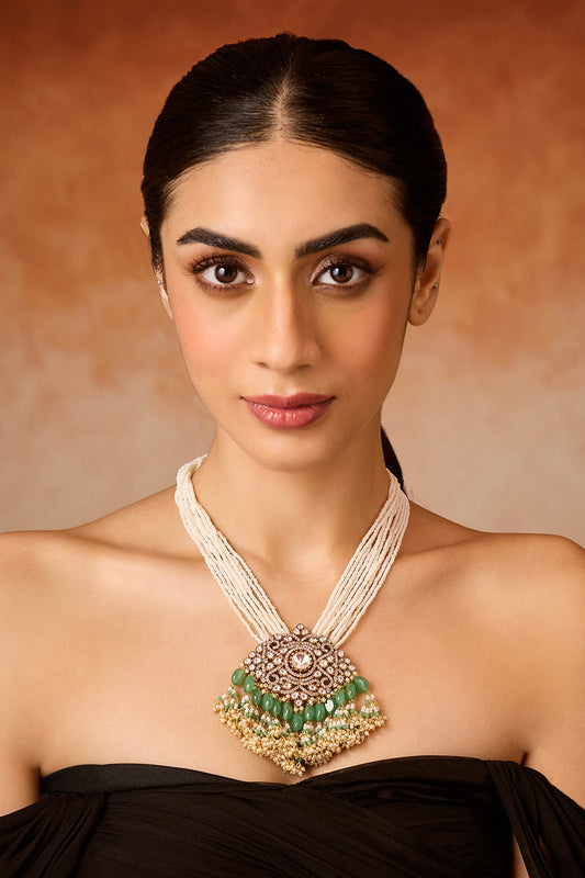 Mint Polki Necklace 