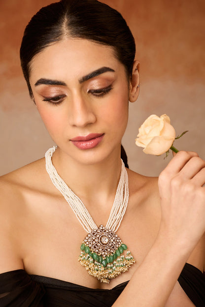 Mint Polki Necklace 