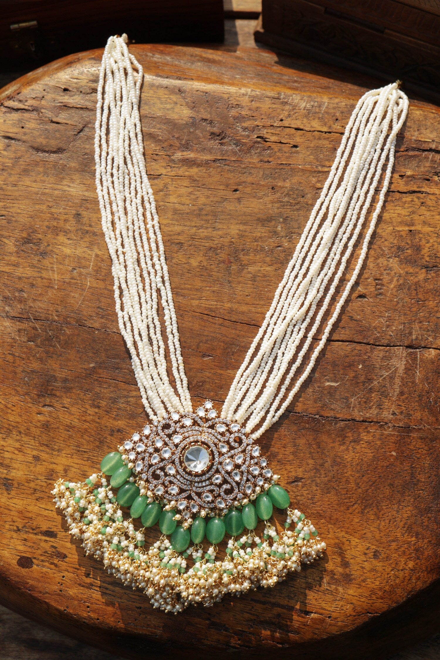 Mint Polki Necklace 
