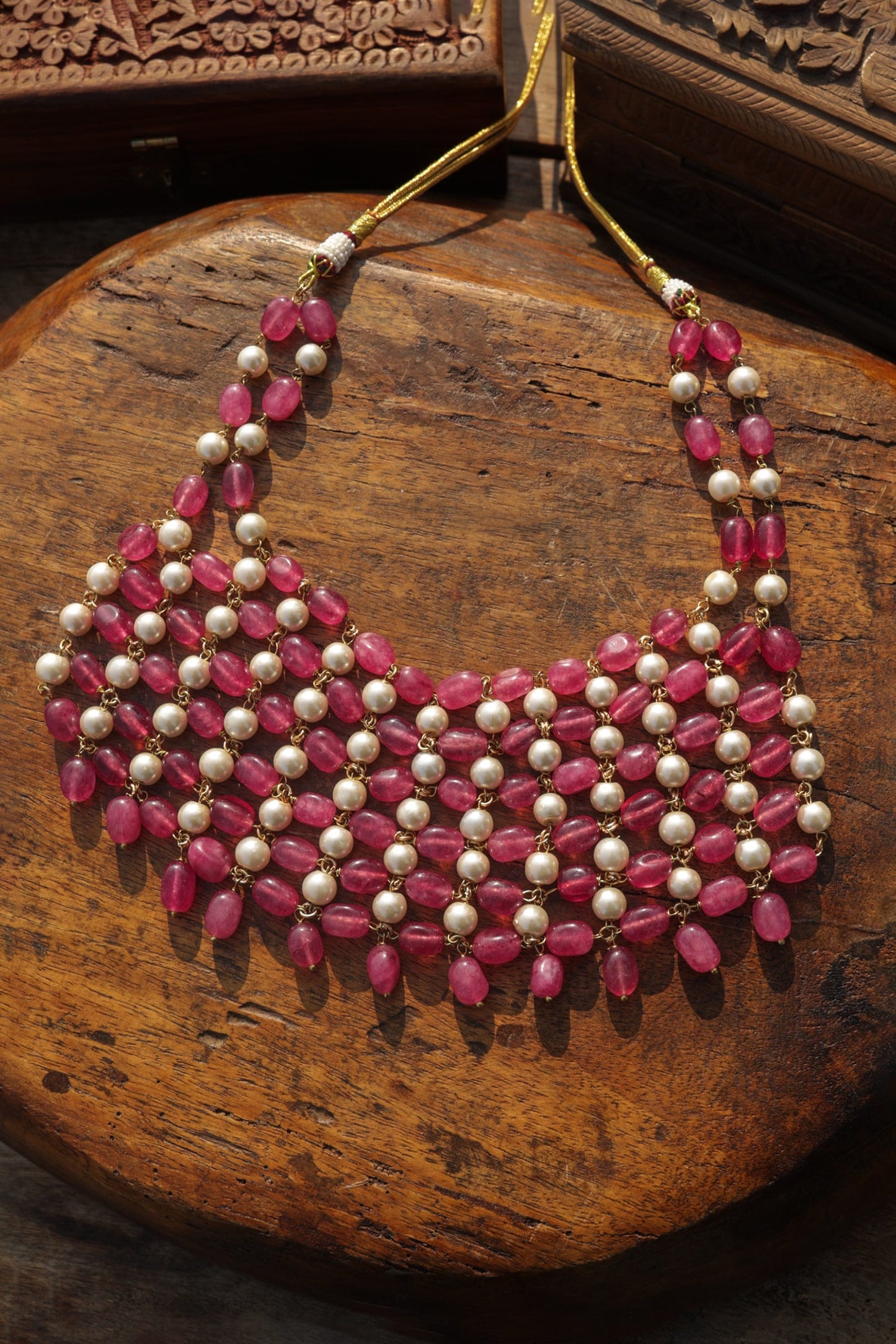 Designer Pink Necklace 
