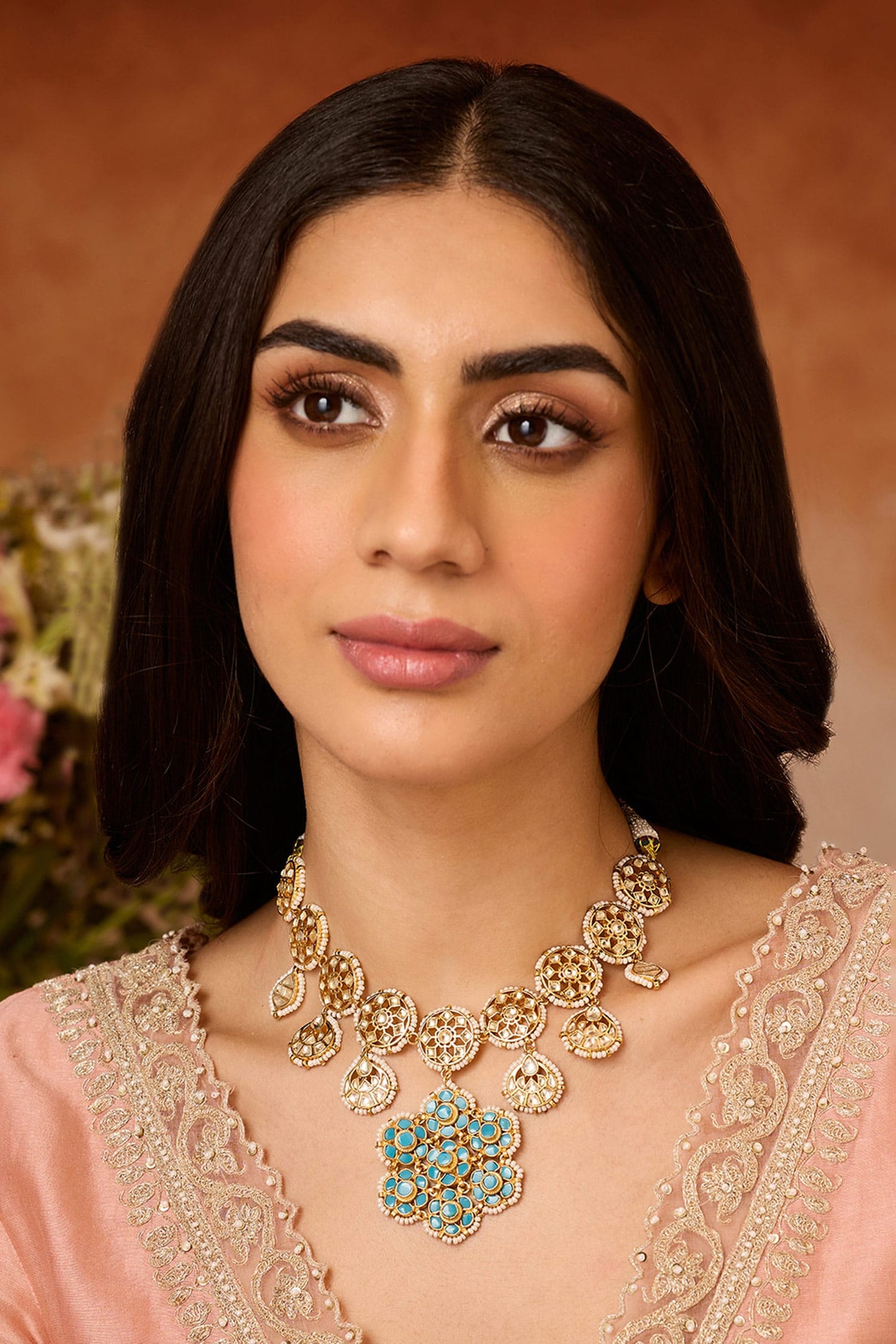 Turquoise Kundan Necklace 