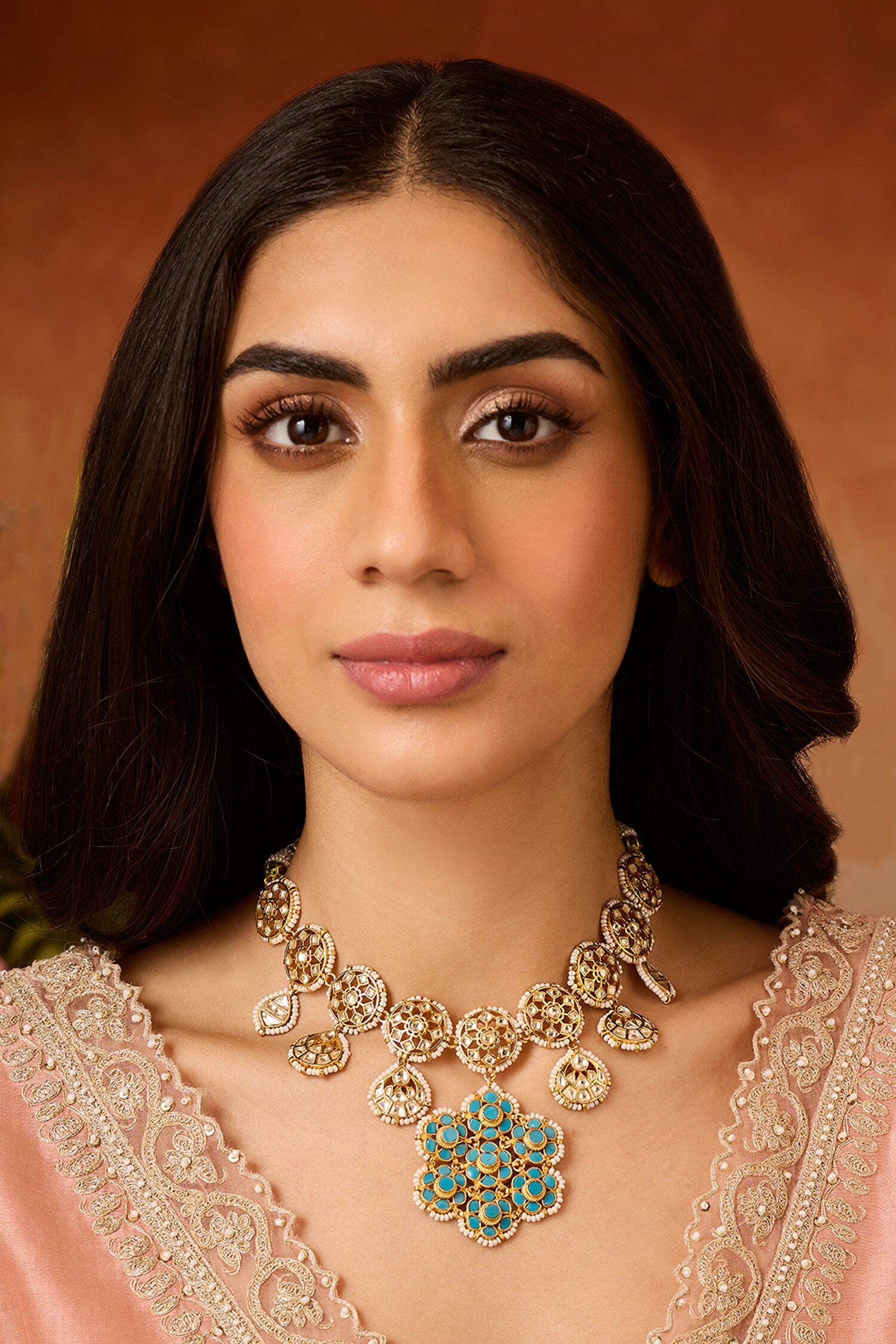 Turquoise Kundan Necklace 