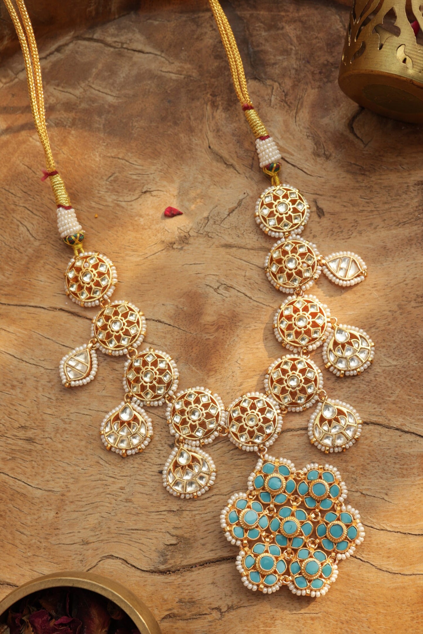 Turquoise Kundan Necklace 