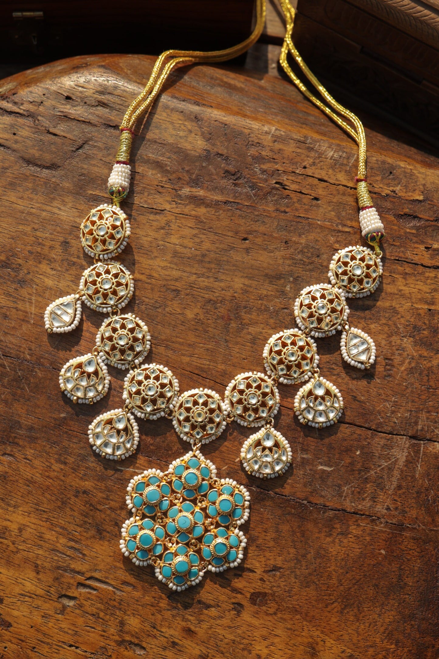 Turquoise Kundan Necklace 